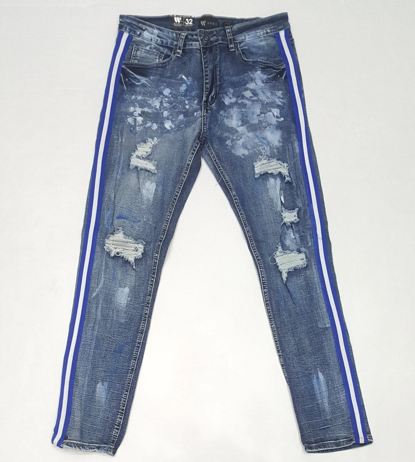 Waimea Royal/White Stripe Jeans