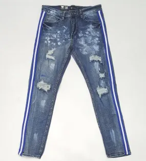 Waimea Royal/White Stripe Jeans