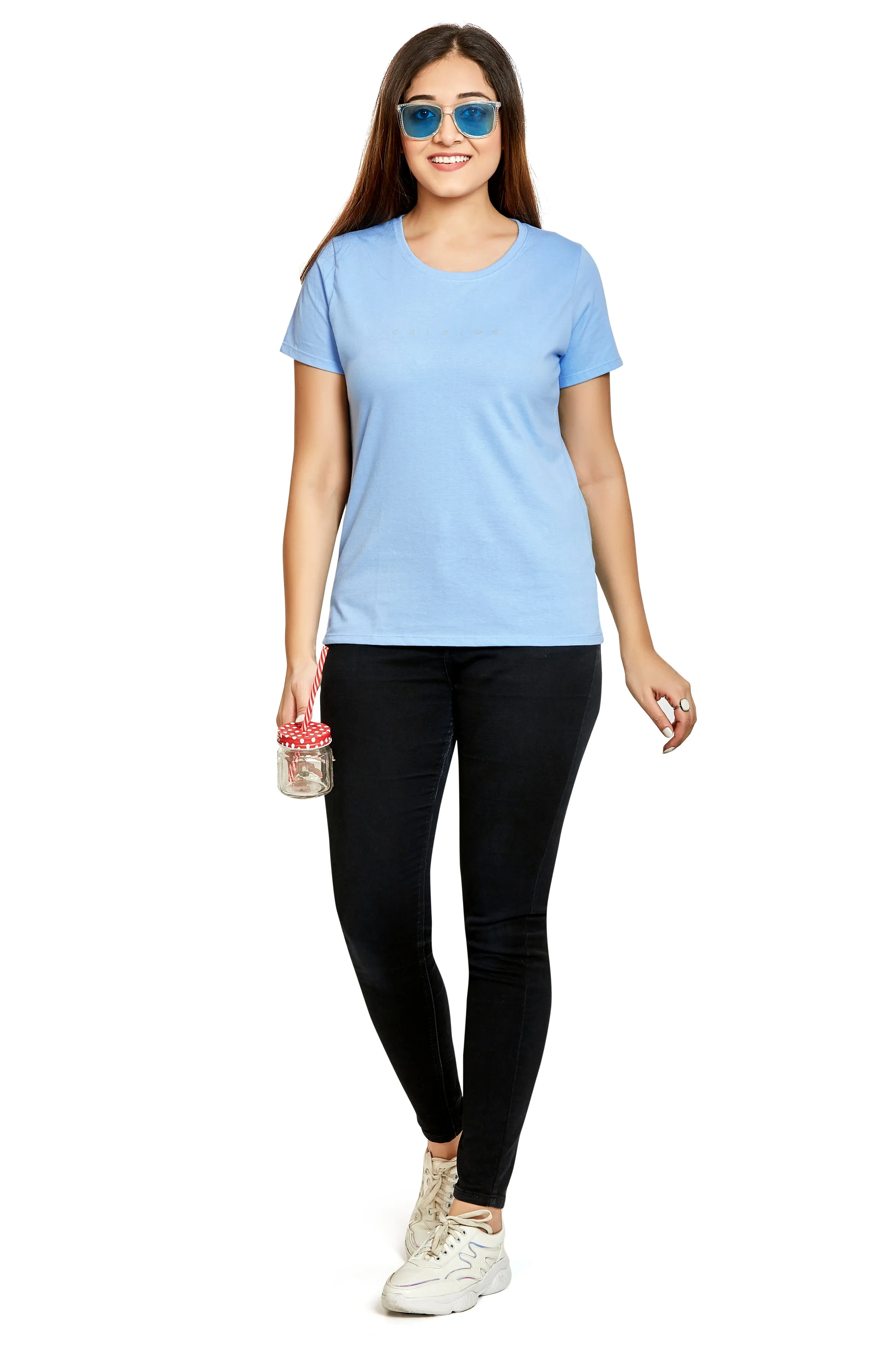 WOMEN 3 PIECE PACK CREW NECK TSHIRT