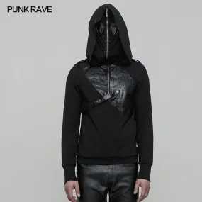 WT-512 Super Cool Pullover Mask Punk Hoodies For Men