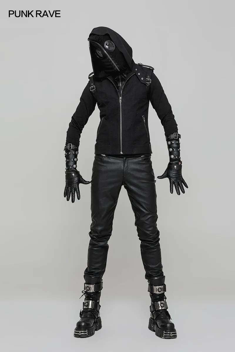 WT-512 Super Cool Pullover Mask Punk Hoodies For Men